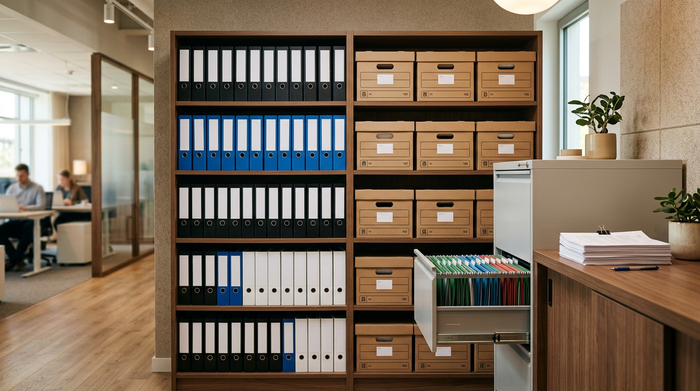 Administratie archiveren: ordners, hangmappen en archiefdozen