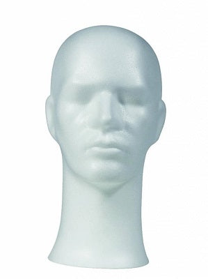 Klika - Perückenkopf weiß Höhe 33cm Herr 9 Stück