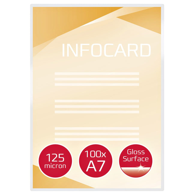 GBC -  Document Lamineerhoezen A7 2x125 micron Glanzend (100)
