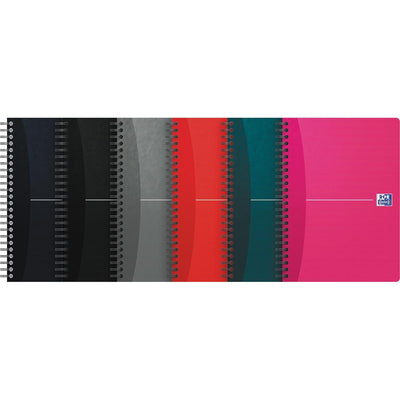 Oxford – Essentials Spiralnotizbuch, 100 Seiten, ft A5, kariert 5 mm, verschiedene Farben