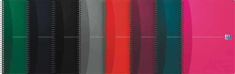 Oxford – Essentials Spiralnotizbuch, 180 Seiten, ft A4, liniert, verschiedene Farben