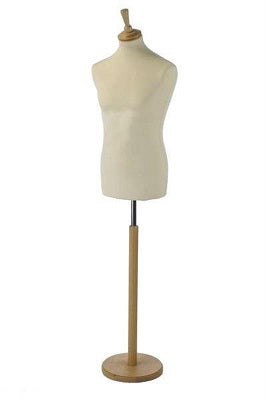 Klika - Natürliche männliche Büste mit Holzbein, 2 Stück