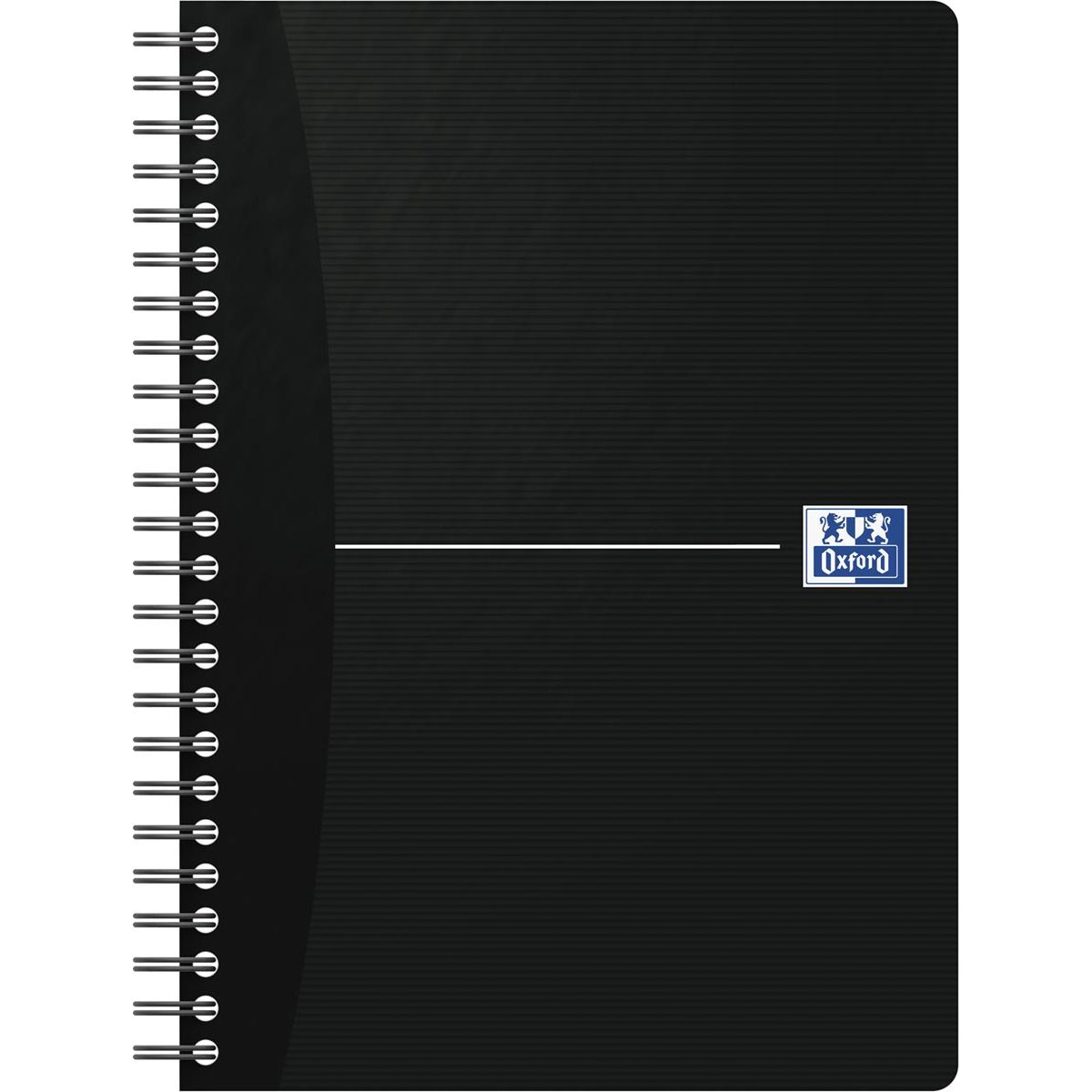 Oxford - Essentials Spiralnotizbuch, 180 Seiten, ft A5, kariert 5 mm, schwarz