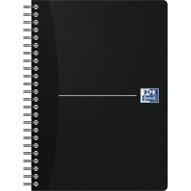Oxford – Essentials Spiralnotizbuch, 180 Seiten, ft A5, liniert, schwarz