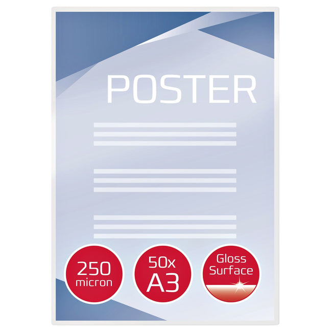 GBC -  Document Lamineerhoezen A3 2x250 micron Glanzend (50)