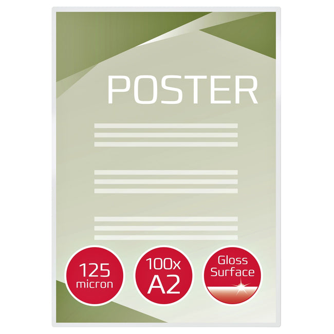 GBC -  Document Lamineerhoezen A2 2x125 micron Glanzend (100)