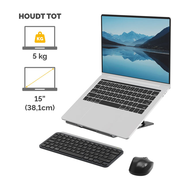 Fellowes -  Laptopstandaard  alumia zwart