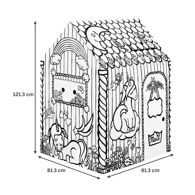 Bankers Box -  Kartonnen speelhuis xl eenhoorn  play