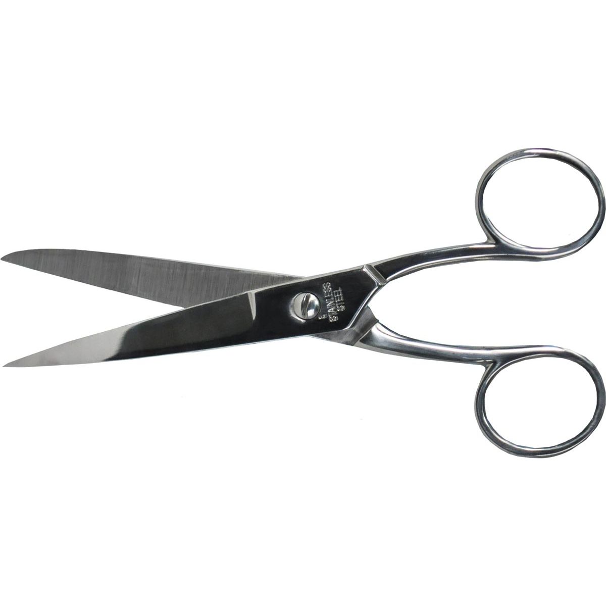 Desq - Schere 15 cm, verchromt, symmetrische Augen
