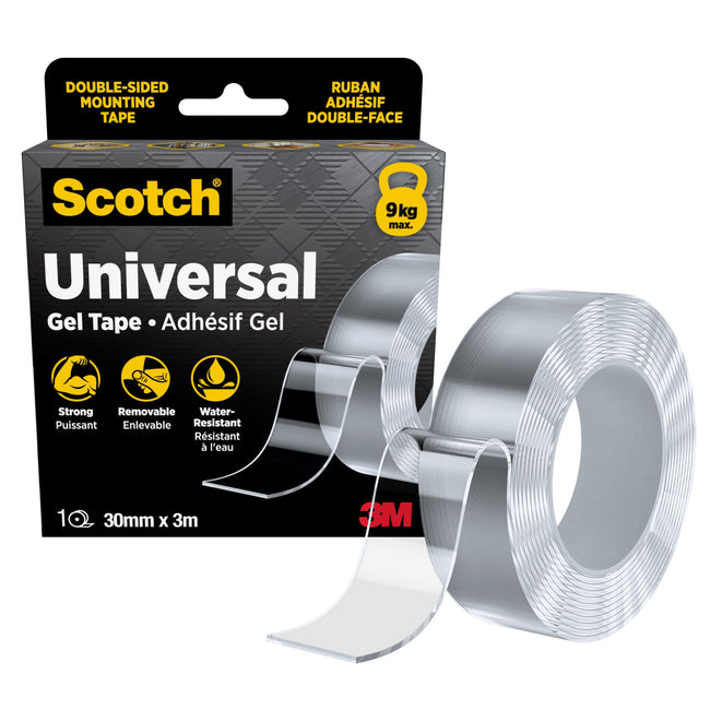 Scotch -  Montagee universeel dubbelz 3mx30mm tr | 12 stuks