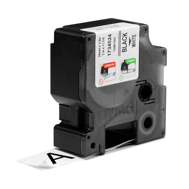 Dymo -  Labele  rhino industrieel nylon 24mm wit