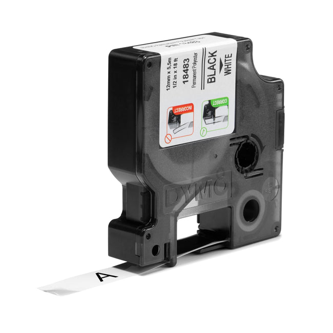 Dymo -  Labele  rhino industrieel polyester 12mm wt