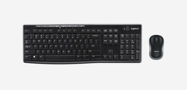 Logitech - Tastatur MK270 Qwerty + Maus schwarz