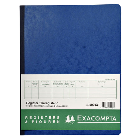 Exacompta – Register Piqure Garagen 320 x 250 mm, 80 Blatt sortiert