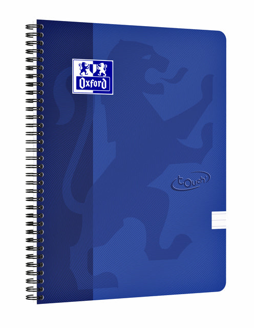 Spiralblock Oxford Touch A4 Linie 70 Haut blau