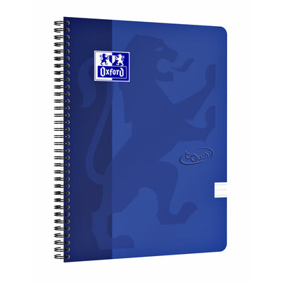 Oxford - Spiralblock Touch A4-Linie 140 Seiten 80gr blau