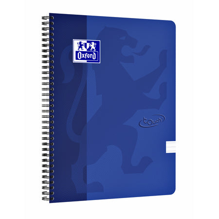Oxford - Spiralblock Touch A4-Linie 140 Seiten 80gr blau