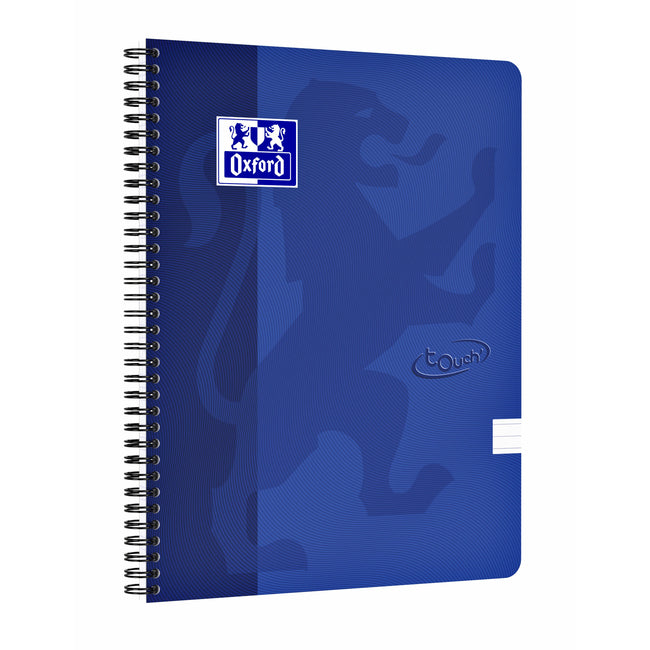 Oxford - Spiralblock Touch A4-Linie 140 Seiten 80gr blau