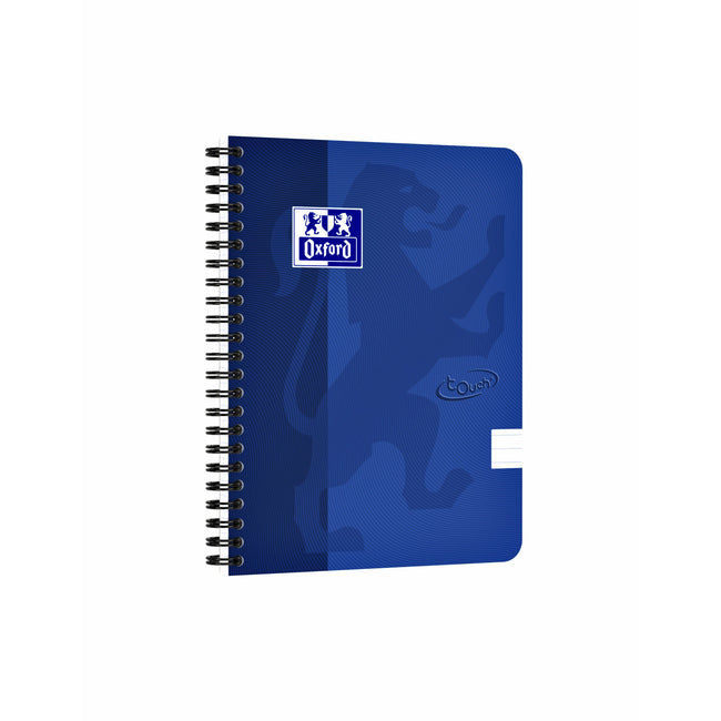 Oxford - Spiralblock Touch A5-Linie 140 Seiten 80gr blau | 5 Stück
