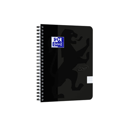 Oxford - Spiralblock Touch A5 Raute 5x5mm 140 Seiten 80gr schwarz