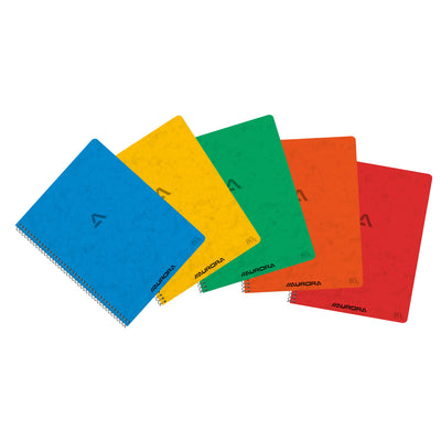 Aurora - Notizbuch 210x165mm Linie 120 Seiten 80gr sortiert | 10 Stück