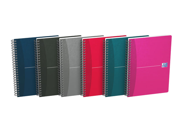Spiralblock Oxford Essentials A5 90vell Line Assorti | 5 Stücke