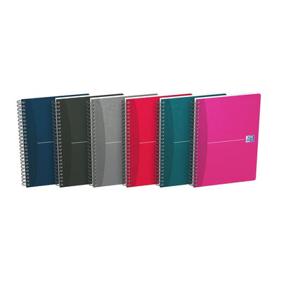 Oxford - Spiralblock Essentials A5-Linie 180 Seiten 80gr sortiert | 5 Stück