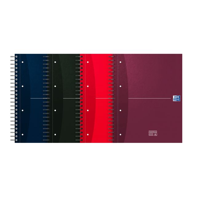 Oxford - Vorlesungsblock Essentials Peabook A4+ 4-Loch 120 Blatt sortiert