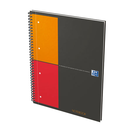 Oxford - Spiralblock Internationales Notizbuch A4+ Raute 5mm | 5 Stück