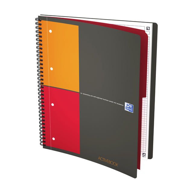 Spiralblock Oxford International ActiveBook A4+ Fenster 5mm
