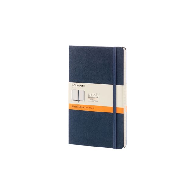 Moleskine - Notizbuch groß 130X210mm Line Hardcover Saphirblau | 6 Stück