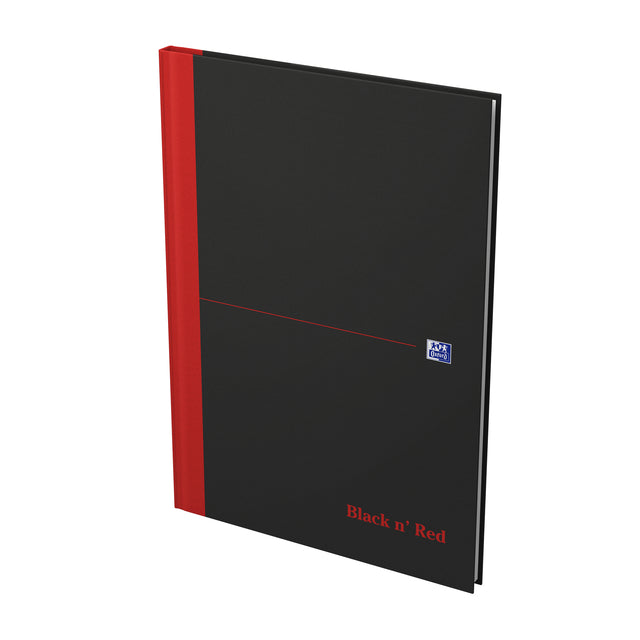 Notizbuch Oxford Black N Red A4 96vel Ruit 5mm
