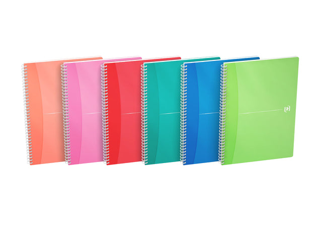 Spiralblock Oxford Mycolours A4 90vel Line Assorti | 5 Stücke