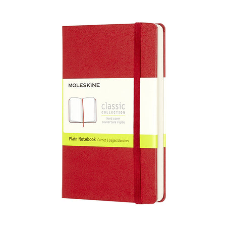 Moleskine – Notebooktasche 90 x 140 mm, blanko, Hardcover, rot