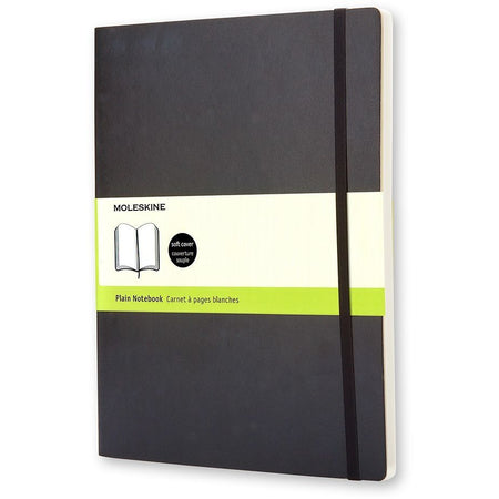Moleskine – Notizbuch XL 190 x 250 mm, blanko, Softcover, schwarz