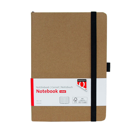Quantore - Notizbuch A5-Linie 192 Seiten 80gr Kraftpapier