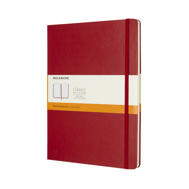 Moleskine – Notizbuch XL 190 x 250 mm, Hardcover, scharlachrot
