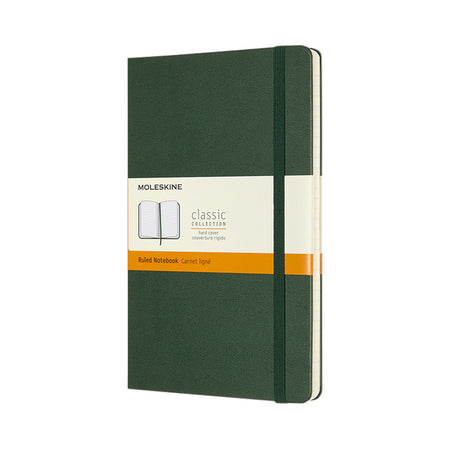 Moleskine – Notizbuch, groß, 130 x 210 mm, Linie, Hardcover, Myrtengrün