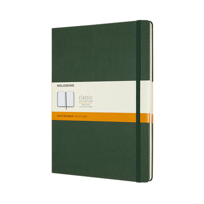 Moleskine - Notizbuch XL 190x250mm Line Hardcover Myrtengrün