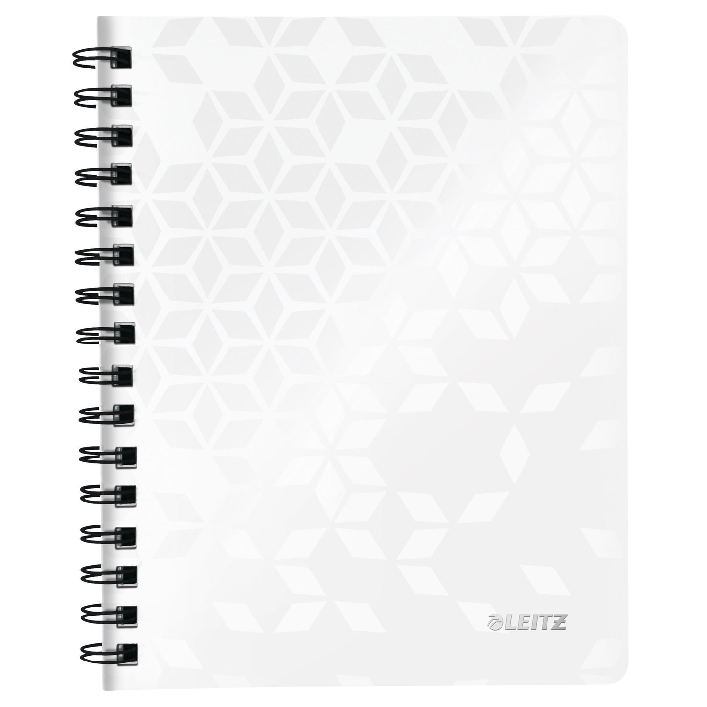 Leitz - Notizbuch WOW A5 Strichspirale PP weiß