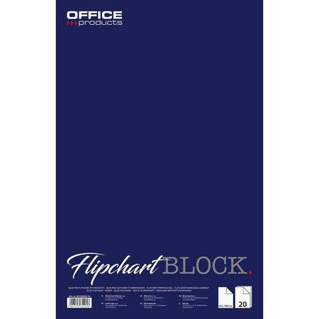 OFFICE-Produkte - Flipchart-Block, ft 65 x 100 cm, kariert, 20 Blatt