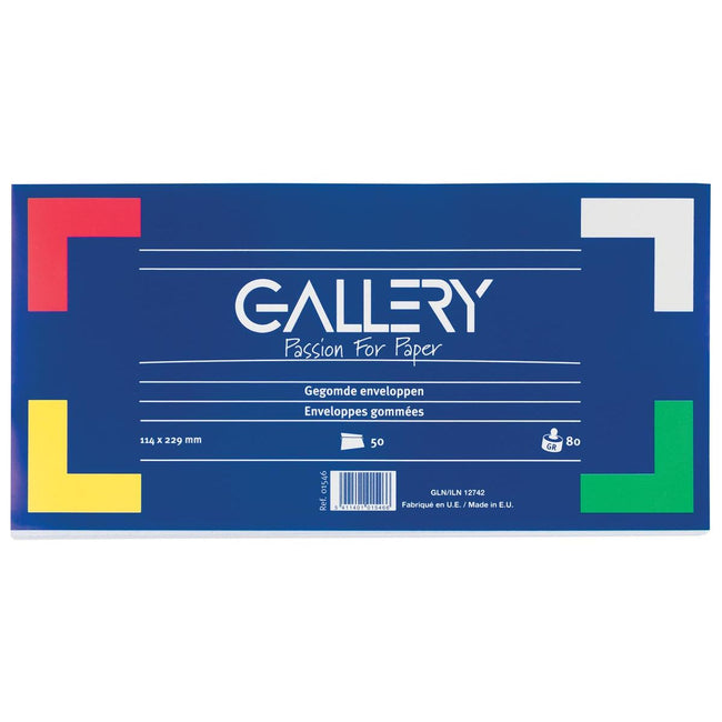 Gallery - Briefumschläge ft 114 x 229 mm, gummiert, VE 50 Stück