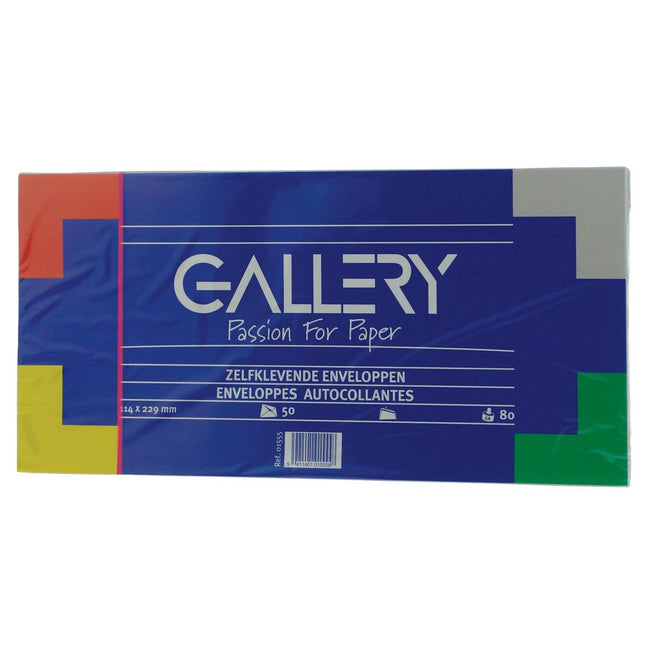 Gallery - Briefumschläge ft 114 x 229 mm, Streifenverschluss, 50 Stück