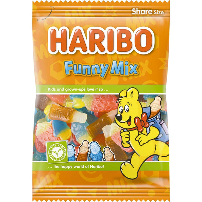 Haribo - Süßigkeiten-Lustig-Mix, Beutel mit 185 g