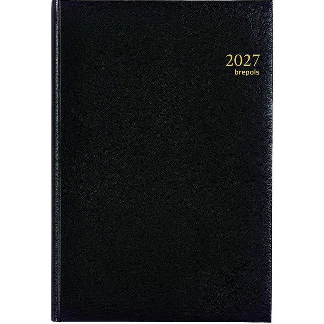 Brepols - Agenda 2026 Omega Lima 7 Tage/2 Seiten schwarz
