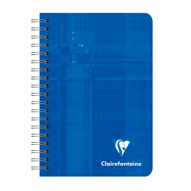 Clairefontaine - Notizbuch 95x140mm Spirallinie sortiert