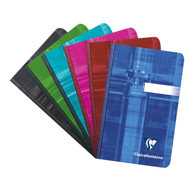 Clairefontaine - Notizbuch 90x140mm sortiert | 5 Stück