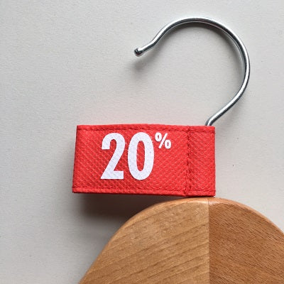 Klika -  Label vaantje kleur rood 20%