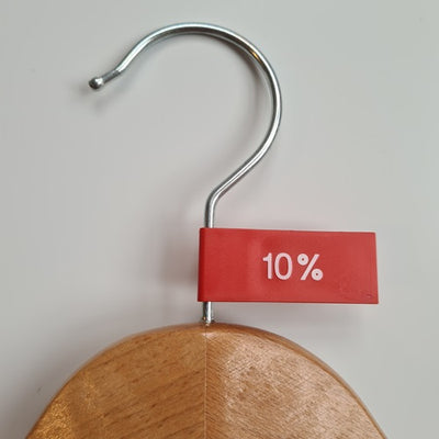 Klika - Etikettenwimpel Kunststofffarbe rot 10%