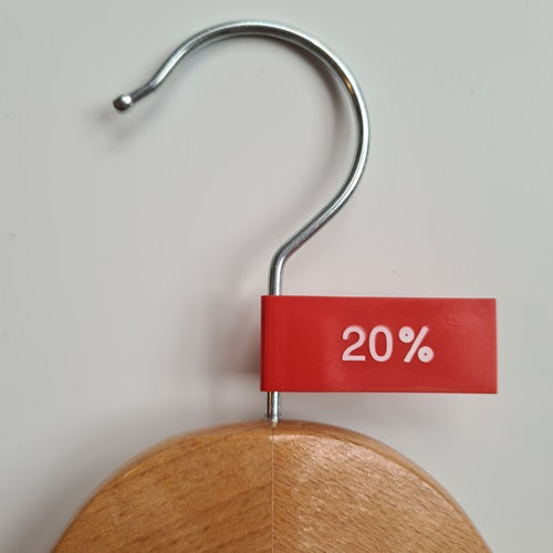 Klika - Etikettenwimpel Kunststofffarbe rot 20%